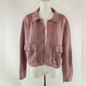 Adam Lippes x RTR Knit Collared Jacket, M